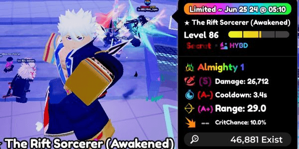 Gambar Product The Rift Sorcerer (Awakened)/Gojo Evo Trait Almighty