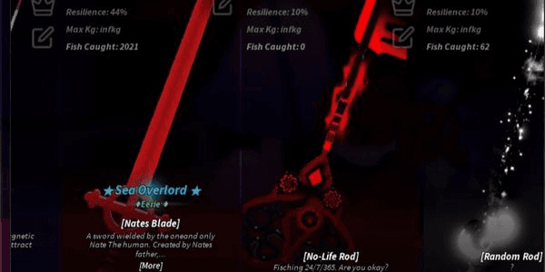 Gambar Product Akun Nate Blade Rod and Ruinous Rod + Money 14B CS