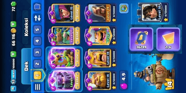 Gambar Product PREMIUM ACC!! 16+ Evo Card | 4 Card Elite | 10 Card Max Lvl 14 | Full access