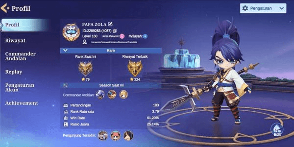 Gambar Product Sultan MCGG Account | many commanders | ready to push | 100% safe guarantee