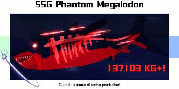 Gambar Product Shiny Sparkling Giant Phantom Megalodon 137103.1 KG+ | Fisch