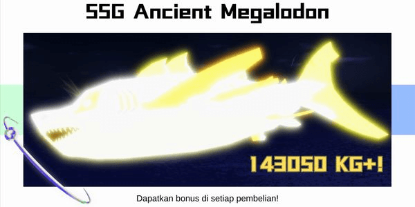 Gambar Product Shiny Sparkling Giant Ancient Megalodon 143050.7 KG+ | Fisch