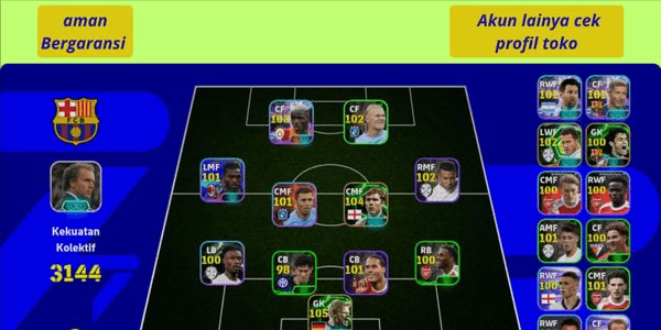 Gambar Product EFOOTBALL ACCOUNT READY TO PLAY SAFE GUARANTEED | musgem#A04