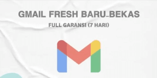 Gambar Product Akun Gmail Fresh No PVA Bergaransi