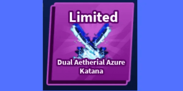 Dual Aetherial Azure Katana Blade Ball