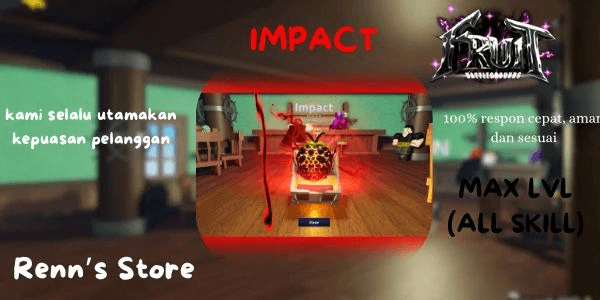 Gambar Product Impact Fruit (MAX Level) Galaxy Impact + bonus 10K+ gems, Fruit Battleground
