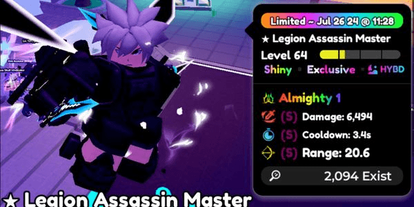 Gambar Product Shiny Legion Assassin Master Trait Almighty