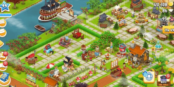 Gambar Product Farm Hay Day Level 44 Barn 675 & Silo 575 Already Beautifully Decorated