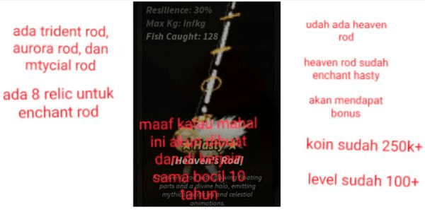 Gambar Product AKUN UDAH ADA HEAVEN ROD