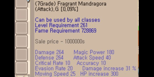 Gambar Product Fragrant Mandragora 7Grade (Atk) G+0