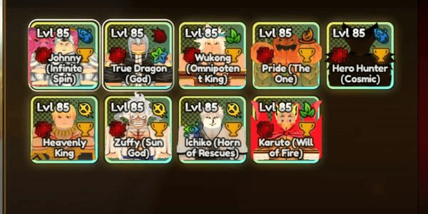 Gambar Product Anime Last Stand - 9 Godly | 10 Glitched + 4 Avatar + 3 Overlord + 885RR