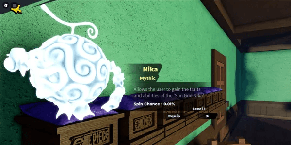 Akun Starter Fruit Battlegrounds - Nika