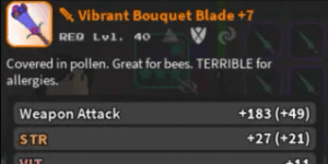 Fully anciented Vibrant Bouquet Blade