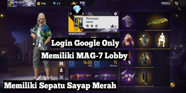 Gambar Product Akun Free Fire Newbie Level 20 Aman & Terpercaya 100%
