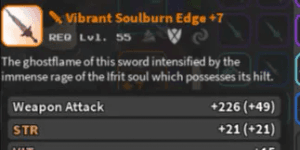 Fully anciented Vibrant Soulburn Edge