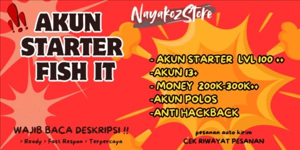 Gambar Product Akun Starter Fish It - Level 100+