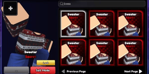Sweater Sukuno Skin | Anime vanguards