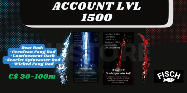 Gambar Product Akun/Account Fisch END GAME level MAX+ ROD OP