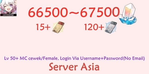 Gambar Product Akun Honkai Star Rail HSR-6