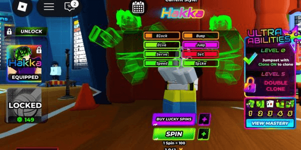 Gambar Product ULTRA style HAKKA + Secret KISUKI + Godly Divine Strength - Volleyball legends