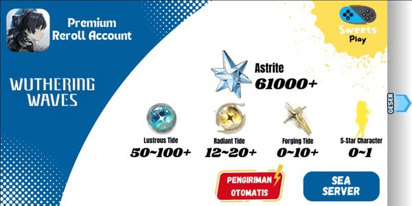 Gambar Product [SEA] Wuthering Waves Premium Reroll Account