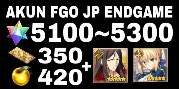 Gambar Product AKUN FGO JP ENDGAME QUARTZ ACCOUNT + FREE SSR