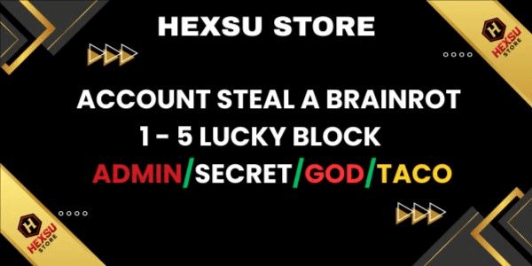 Gambar Product AKUN STATER PACK | LUCKY BLOCK BRAINROT | STEAL A BRAINROT