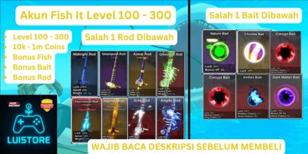 Gambar Product Akun Fish It - Level 100+