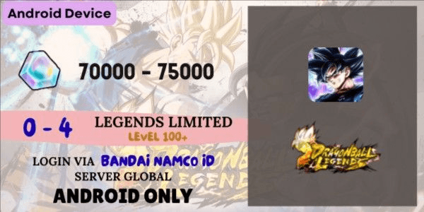 Gambar Product Akun Dragon Ball Legends Global [Android] - 4