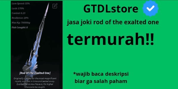 Gambar Product joki rod of the exalted one (roteo)