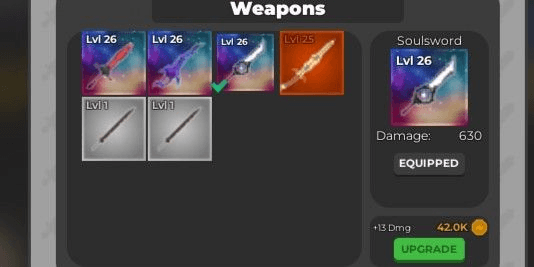 Gambar Product Mythical Sword SoulSword Lvl 26 Blade Quest