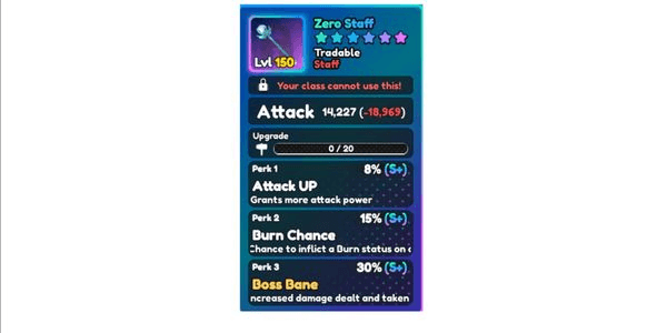 Gambar Product Staff Burn Boss Bane World Zero