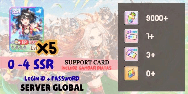 Gambar Product Akun Reroll Uma Musume Pretty Derby [Global] - 1