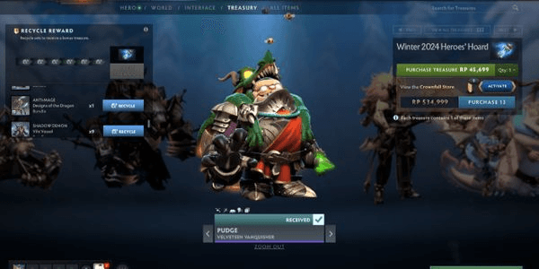 Gambar Product Pudge Persona Velvetheen Vanquisher Winter Hoard Collector Cache 2024