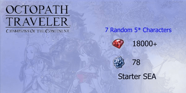 Gambar Product Reroll Account Octopath Traveler CotC [SEA]#2