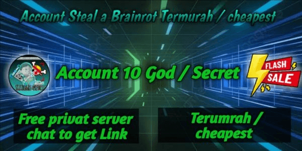 Gambar Product Akun Steal A Brainrot Termurah
