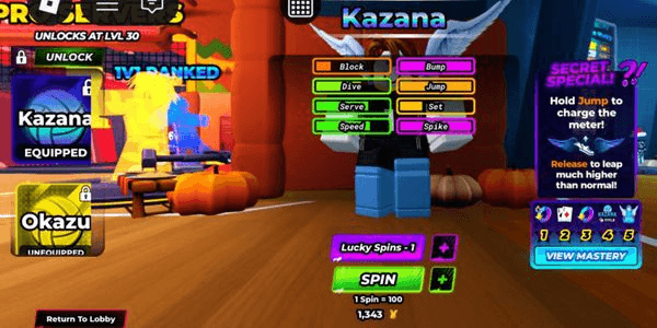 Gambar Product Secret style KAZANA + Secret EXTRA TOUCH + Godly Okazu + Godly Bakuri - Volleyball legends