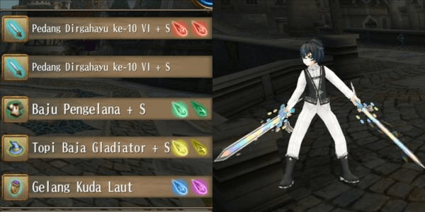 Gambar Product 1 SET PERLENGKAPAN DUAL SWORD (DS)