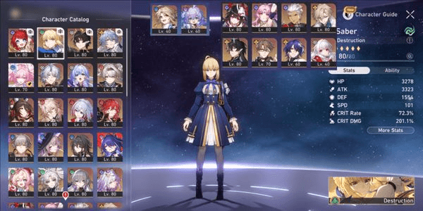 Gambar Product 23 Limit Ruan Mei E2 Saber Phainon Castorice The Herta Acheron Feixiao Jiaoqiu Fugue Tribbie Robin Sunday Sparkle Cyrene Hyacine Aventurine TL70 Asia