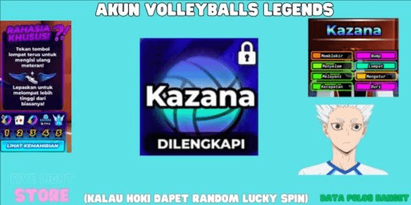 Gambar Product Kazana (Style) |DATA PLAIN +13 | INSTANT DELIVERY | NO SCRIPT | - Volleyball Legends