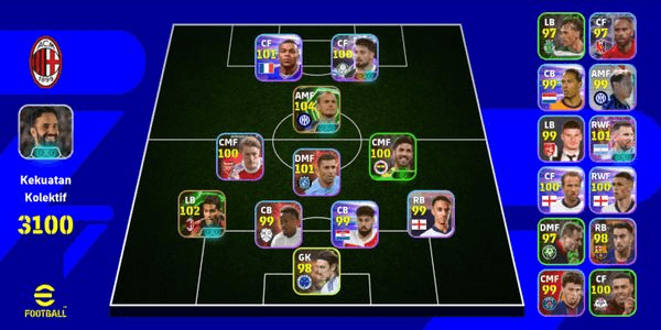 Gambar Product AKUN EFOOTBALL GG STREGHT 3000++ MURAH