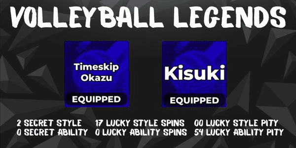 Gambar Product Account Volleyball Legends Secret Timeskip Okazu + Secret Kisuki - Volleyball Legends