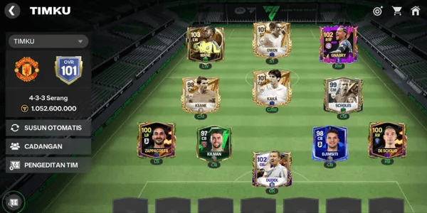 AKUN EA FC OVR 101(MANE, OWEN, DUDEK)
