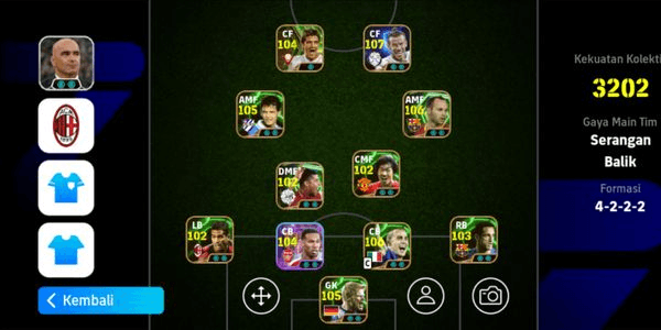 Gambar Product EFOOTBALL ACCOUNT BEST SPEK (3180) + MANAGER BOOSTER