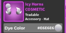 World Zero I Icy Horns #E6E6E6