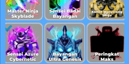 Gambar Product AKUN GG ALL MAX NINJA LEGENDS  MURAH/CHEAP WITH ALL ELEMENT+PET OP