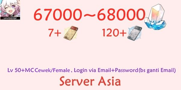 Gambar Product Honkai Star Rail HSR-5 Account