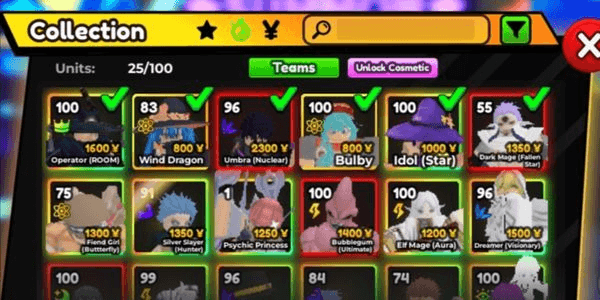 Gambar Product akun anime adventure law unique, dark mage evo, shiny black dog evo dan shiny player evo, divine scarlet slayer evo, celestial dazai evo, umbra evo