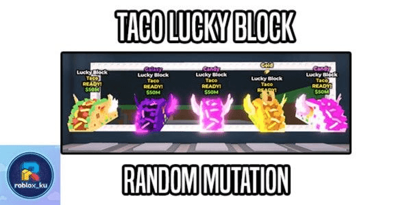 Gambar Product TACO LUCKY BLOCK Steal A Brainrot