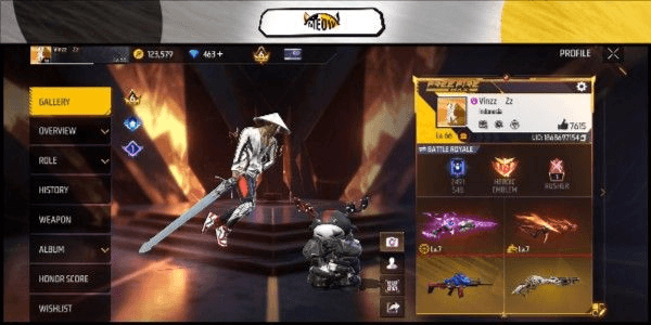 Gambar Product Free Fire Account Guaranteed Safe